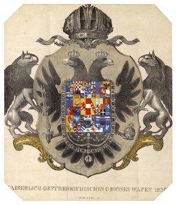 Kaiserlich österreichisches großes Wappen 1836