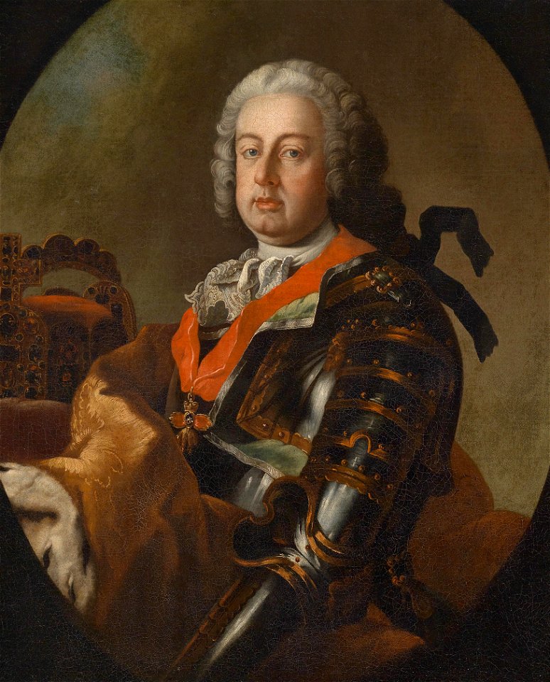 Kaiser Franz I Stephan Porträt im Harnisch
