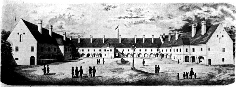 Kallós-Kleinfeller The old Building of the Reformed College of Debrecen 1869