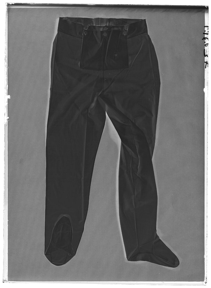 Kalsonger som tillhört Karl XIV Johan under hans franska tid, 1763-1818 - Livrustkammaren - 44682-negative
