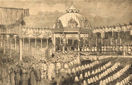 Kalakaua's Coronation from The Graphic, 1883 (PP-36-4-002)