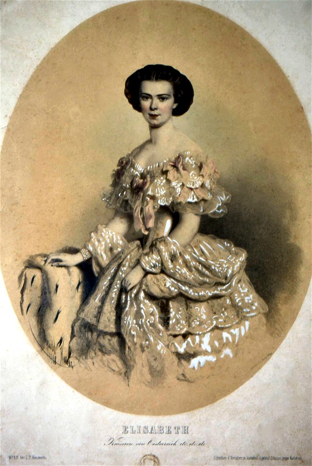 Kaiserin Elisabeth von Österreich Litho