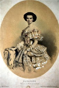 Kaiserin Elisabeth von Österreich Litho