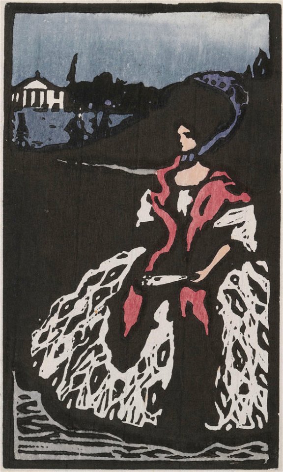 Kandinsky, Dame mit Fächer