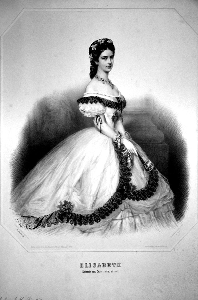 Kaiserin Elisabeth Dauthage Litho 02