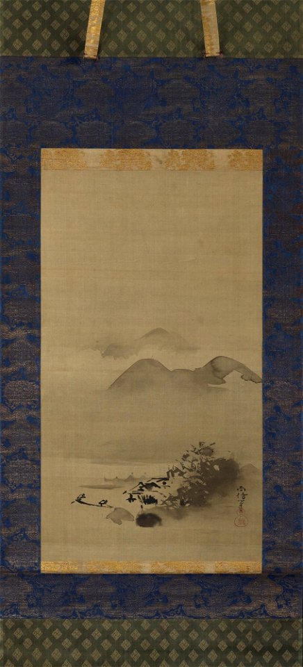 Kano Naonobu 狩野 尚信 - Summer and Winter Landscapes - y1984-59 a-b - Princeton University Art Museum