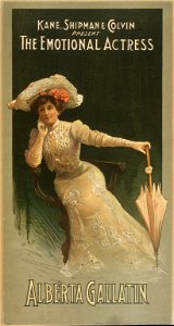 Kane, Shipman & Colvin present the emotional actress, Alberta Gallatin LCCN2014635517