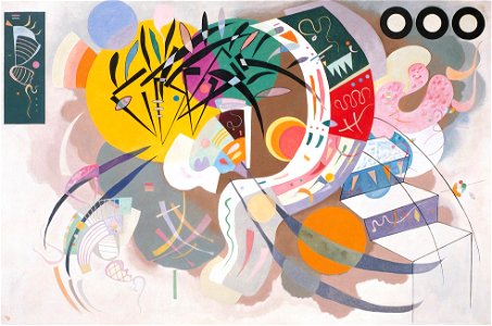 Vassily Kandinsky, 1936 - Courbe dominante. Free illustration for personal and commercial use.