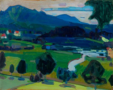 Kandinsky - Murnau – Blick über den Staffelsee, Sommer 1908
