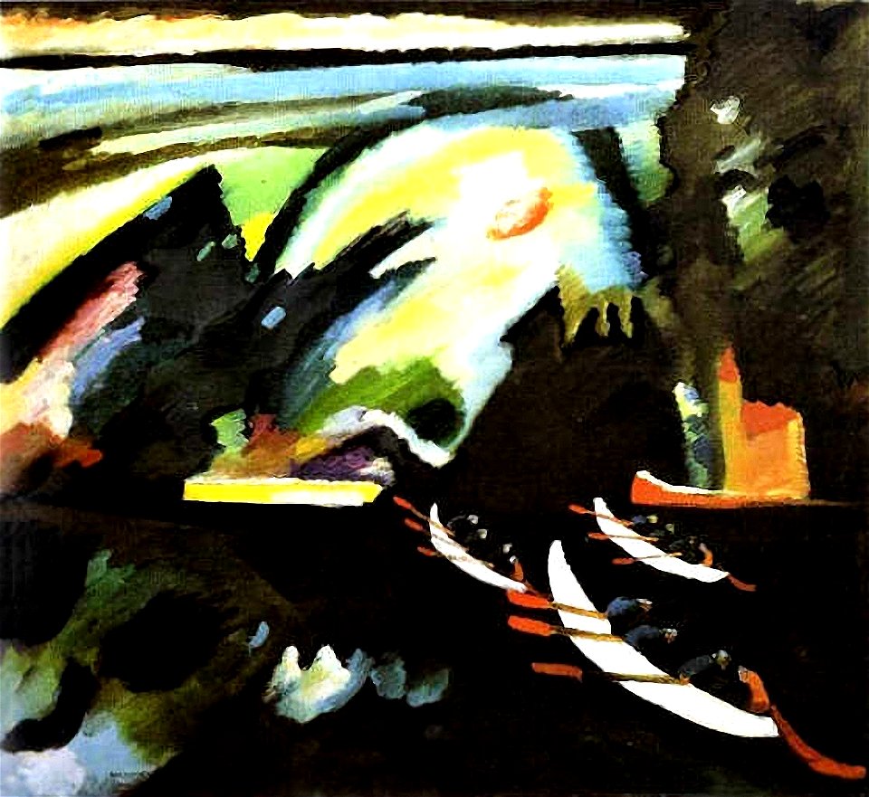KAN - 0123 -- На лодке, 1910 (Третьяковская галерея, Москва)