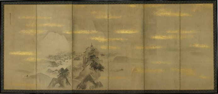 Kano Tan'yū 狩野探幽 - Landscapes of the Four Seasons - 2012-79 a-b - Princeton University Art Museum