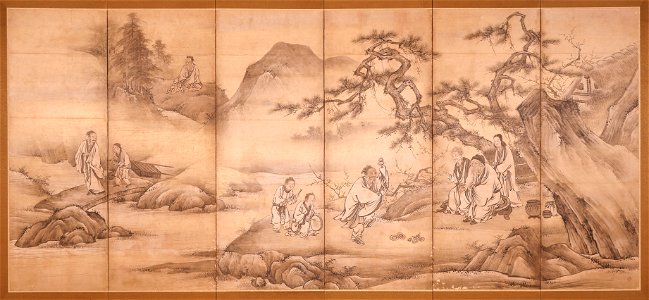 Kano Motonobu - Scenes from 24 Paragons of Filial Piety - 2004.46B - Indianapolis Museum of Art