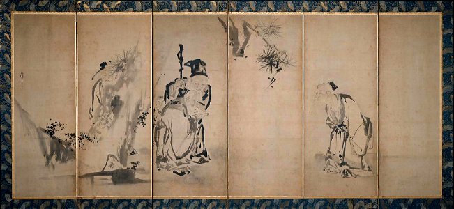 Kanō Naonobu (17th century) The Four Sages of Mount Shang
