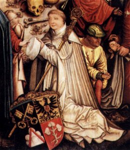 Kalvarienberg mit Stifter Jacob Murer detail