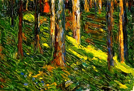 Kandinsky - Forest Landscape with Red Figure, 1902