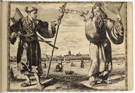 Kanton -Canton- - Costumes des quatre parties du monde, gravés dans la manière de Luycken (1670)