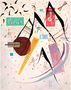 Kandinsky - Black Points, 1937. Free illustration for personal and commercial use.