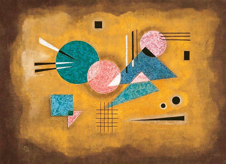 Kandinsky - Fusing Pink, 1928