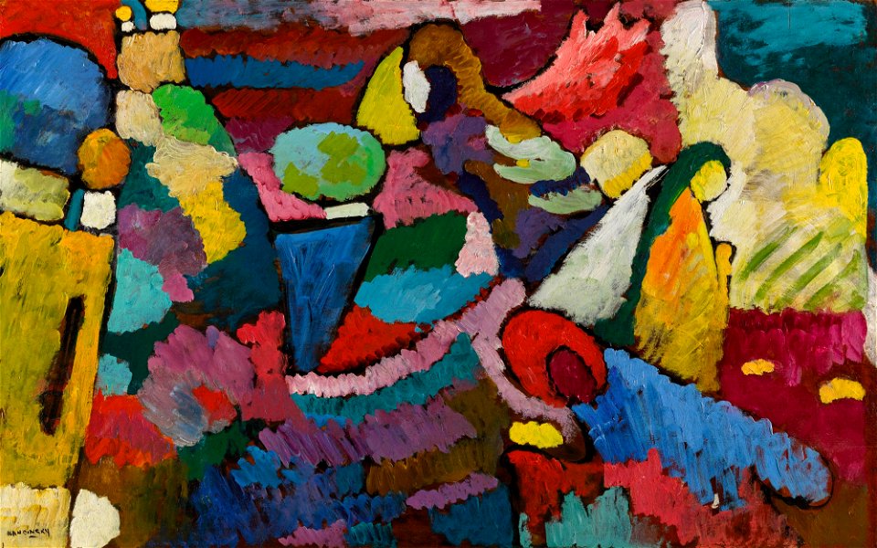Kandinsky - IMPROVISATION AUF MAHAGONI (IMPROVISATION ON MAHOGANY), 1910, R328