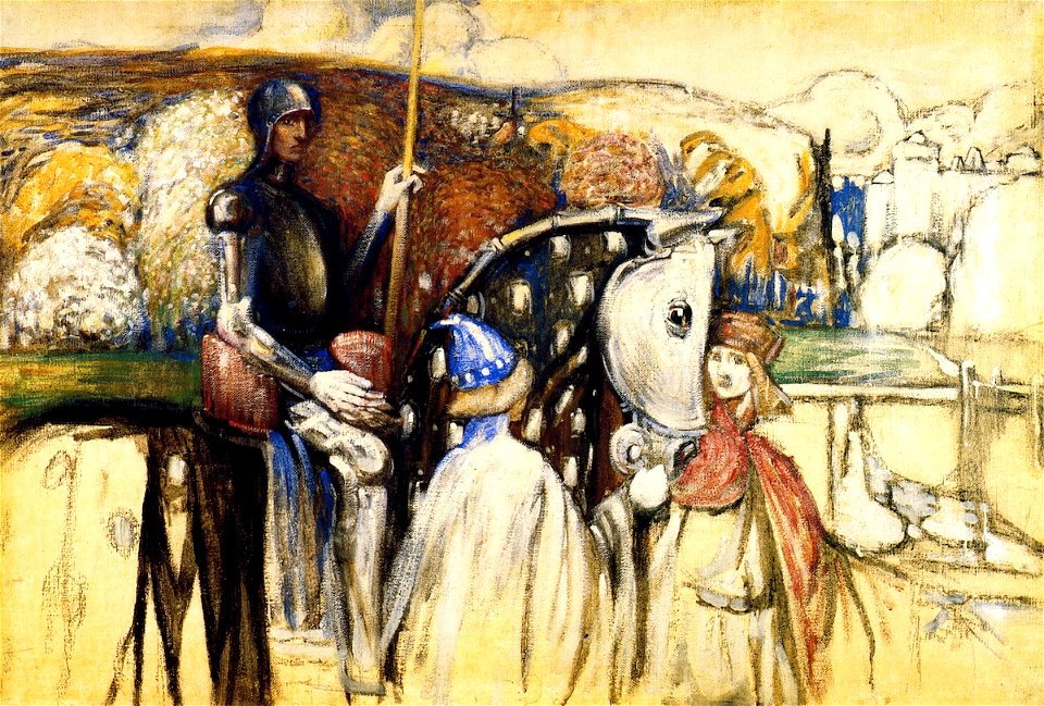 Kandinsky - Mounted Warrior (unfinished), 1902-1903