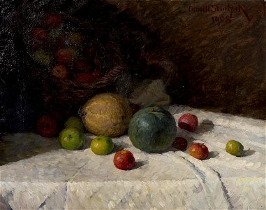 Kamil Stuchlík - Still Life with Fruit. Free illustration for personal and commercial use.