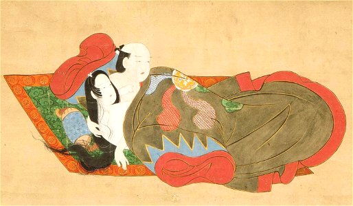 Kanbun Master - 'Lovers Surprised', late 1660s, Honolulu Academy of Arts