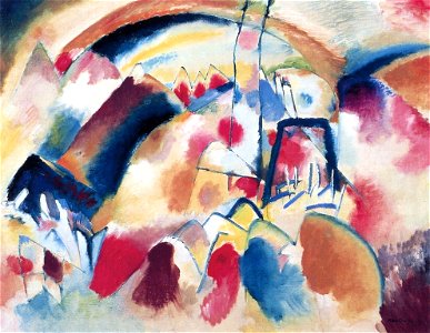 Kandinsky - Landscape with Red Spots, 1913