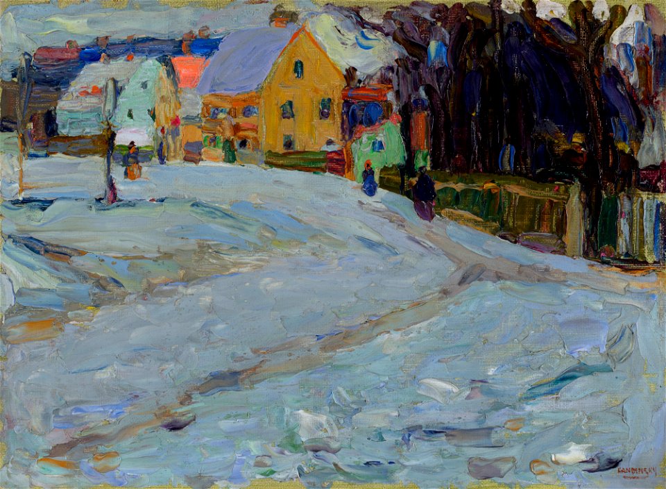 Kandinsky - Schwabing – Nikolaiplatz, Winter 1901-1902