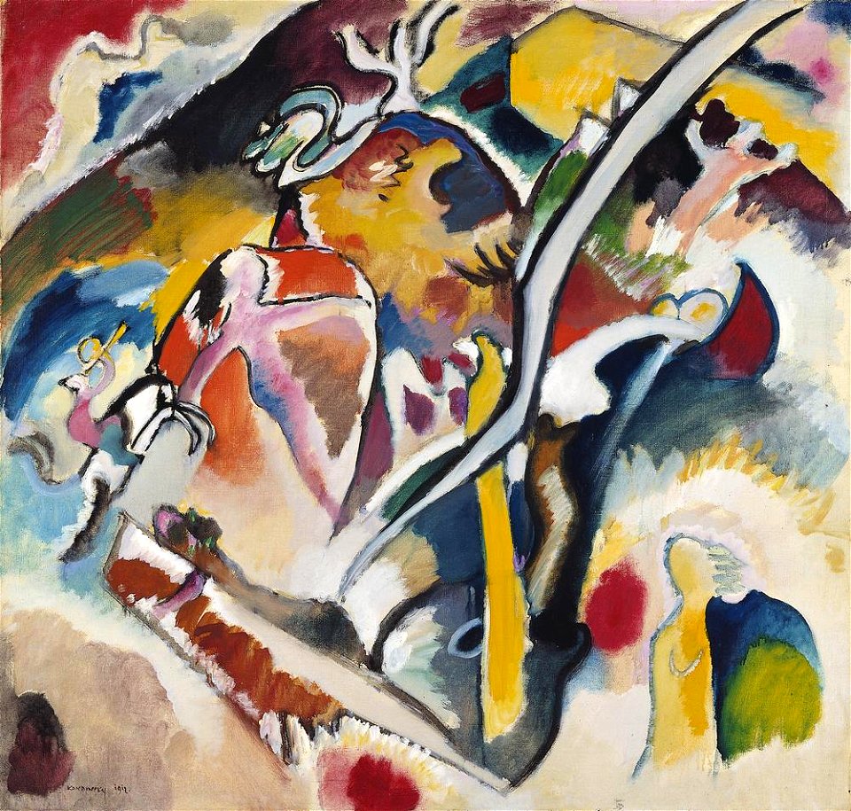 Kandinsky - Sintflut I, 1912 - Free Stock Illustrations | Creazilla