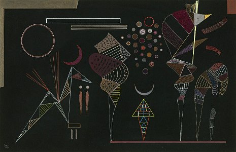 Étude pour 'Contrastes reduits' by Wassily Kandinsky, 1941