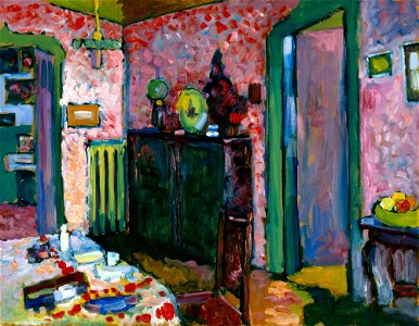 Kandinsky - Interieur (Mein Esszimmer), 1909
