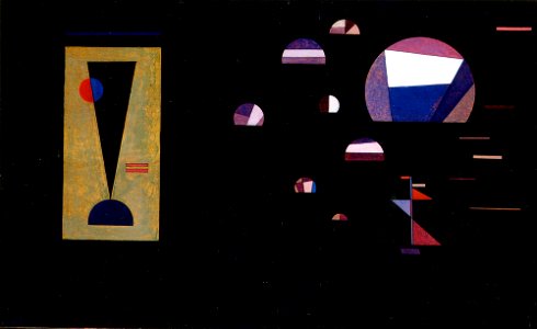 Kandinsky, Salon de musique MAMCS ( maquette du mur de gauche )