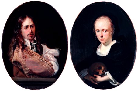 Karel Slabbaert and his wife Cornelia Bouwers, by Karel Slabbaert