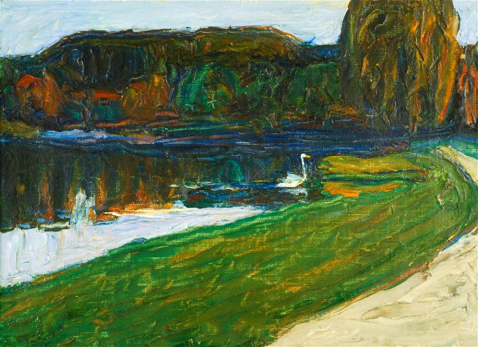 Kandinsky - SKIZZE FÜR ABEND (SKETCH FOR EVENING), 1901, R32