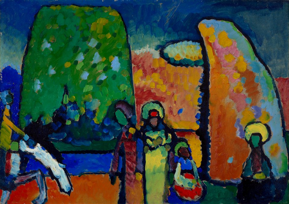 Kandinsky - Studie zur Improvisation Nr. 2 (Trauermarsch), 1909