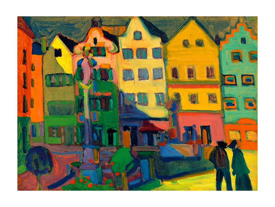 Kandinsky - Weilheim-Marienplatz, 1909, R318