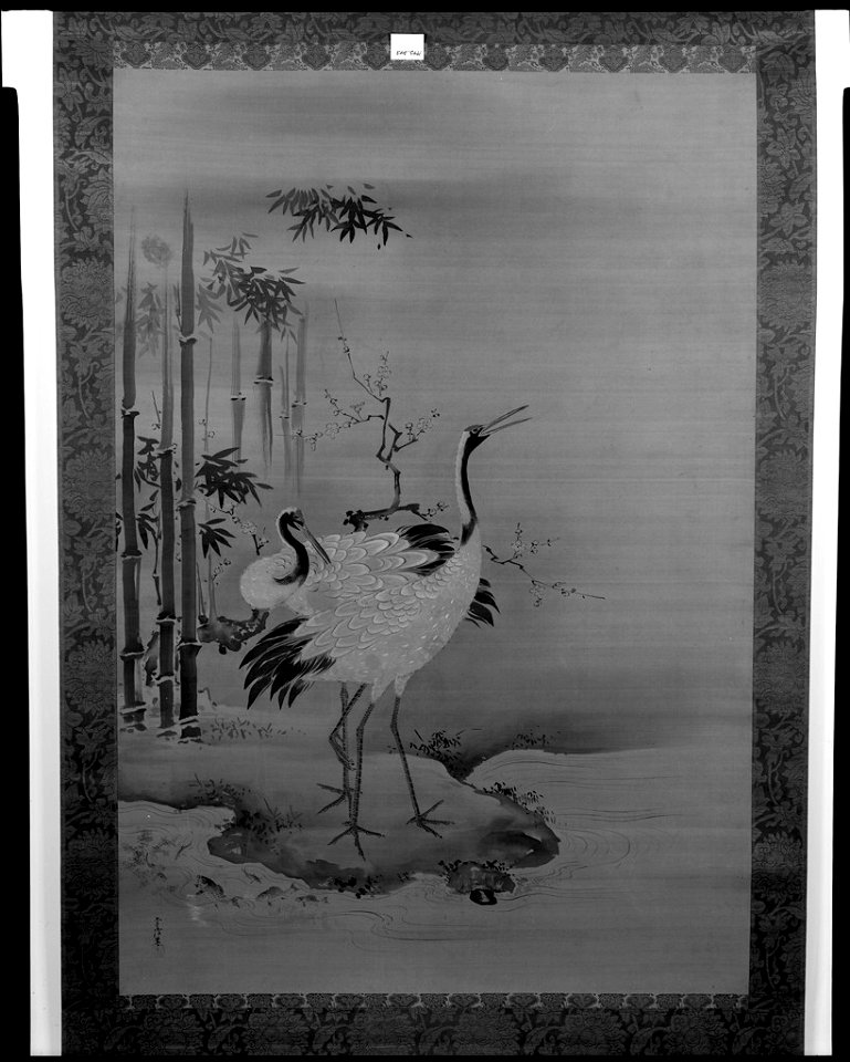 Kano Tsunenobu - Cranes - 1942.243 - Arthur M. Sackler Museum