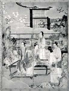 Kano Eitoku - Women at Chinese Court - 29.100.495g, h - Metropolitan Museum of Art