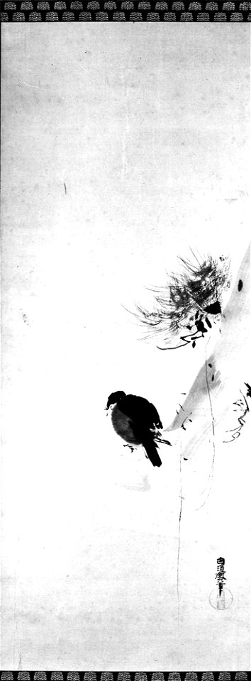 Kano Naonobu - Crow on a Tree - 36.100.54 - Metropolitan Museum of Art