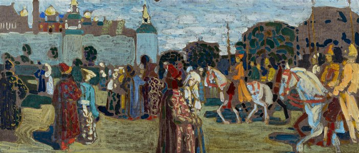 Kandinsky - Skizze für 'Sonntag (Altrussisch)', 1904