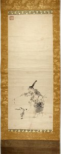 Kano Naonobu 狩野 尚信 - Sarumawashi (Man and a Monkey) - 2020-673 - Princeton University Art Museum