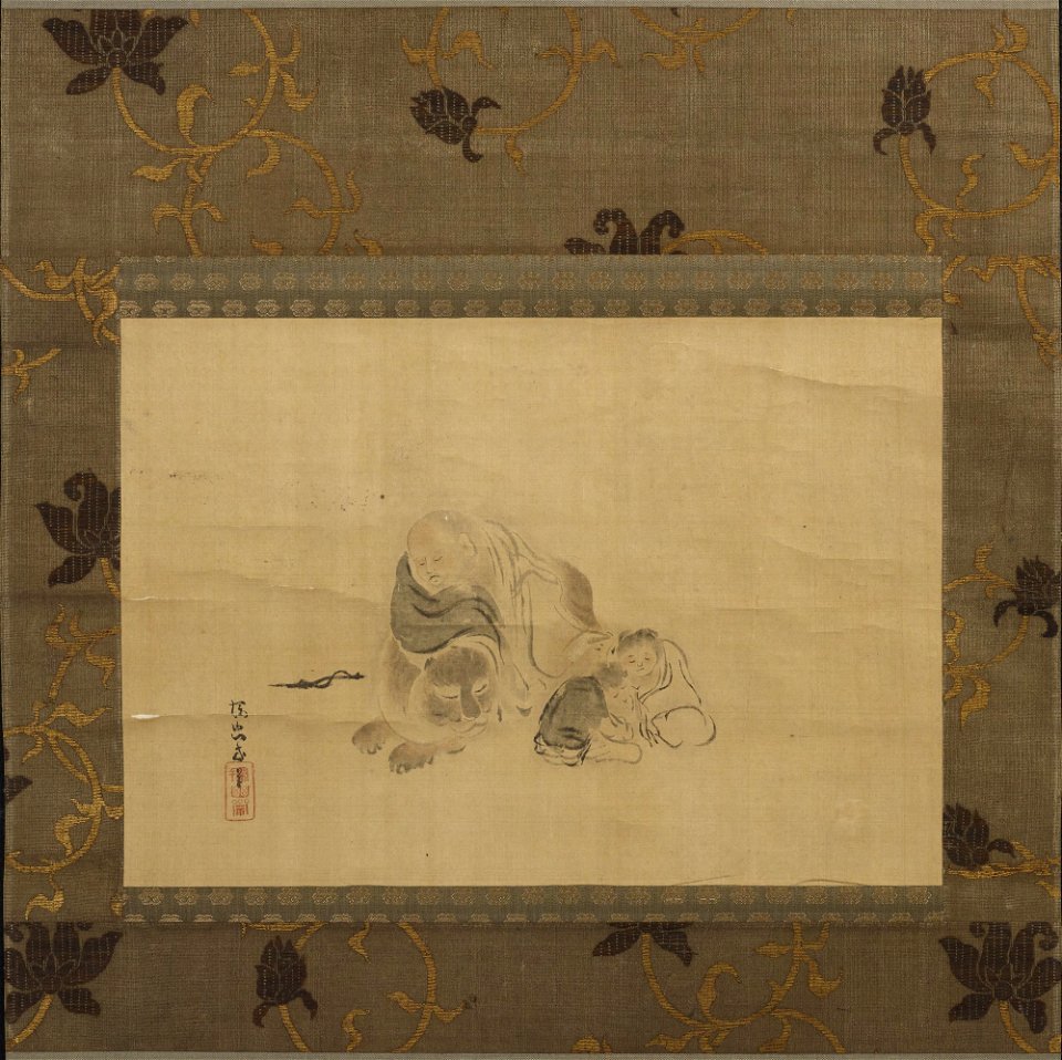 Kano Tan'yū 狩野探幽 - Four Sleepers - y1957-51 - Princeton University Art Museum