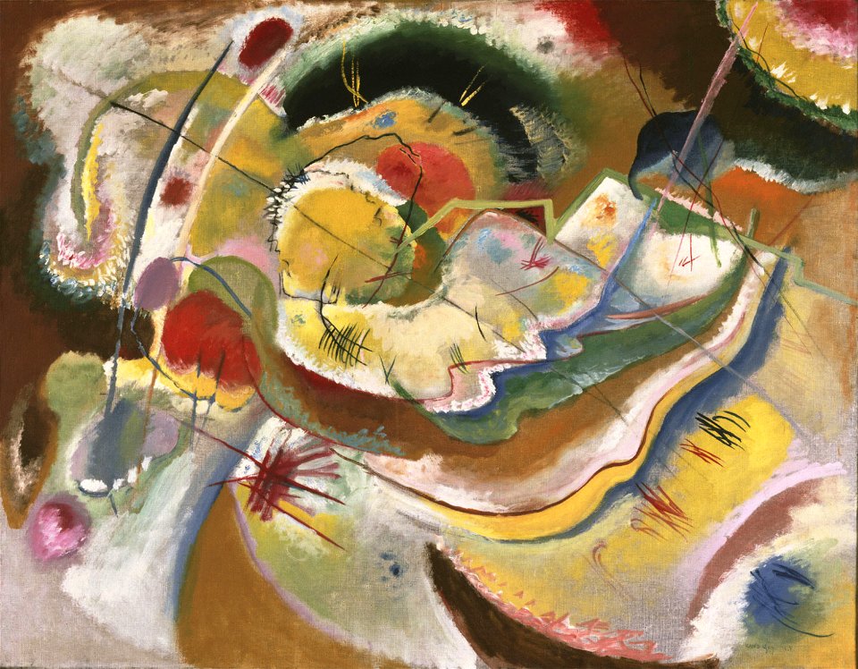 Kandinsky - Little Painting with Yellow (Improvisation), 1914