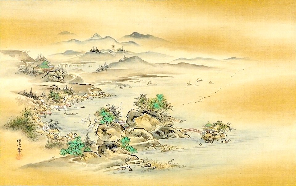 Kano Tanshin - Eight Views of Xiao Xiang - 1943.56.22.25 - Harvard Art Museums