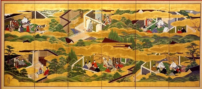 KANO CHIKAYASU Genji monogatari L