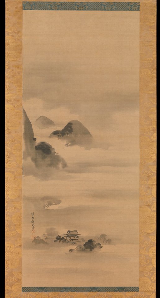 Kano Tan'yū - Landscape in Moonlight - 1975.268.49 - Metropolitan Museum of Art