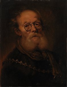 Karel van III Mander - En gammel mand. Allegorisk fremstilling af synet - KMSsp799 - Statens Museum for Kunst