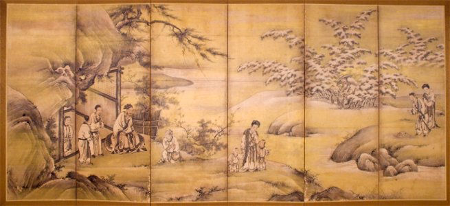 Kano Motonobu - Scenes from 24 Paragons of Filial Piety - 2004.46A - Indianapolis Museum of Art