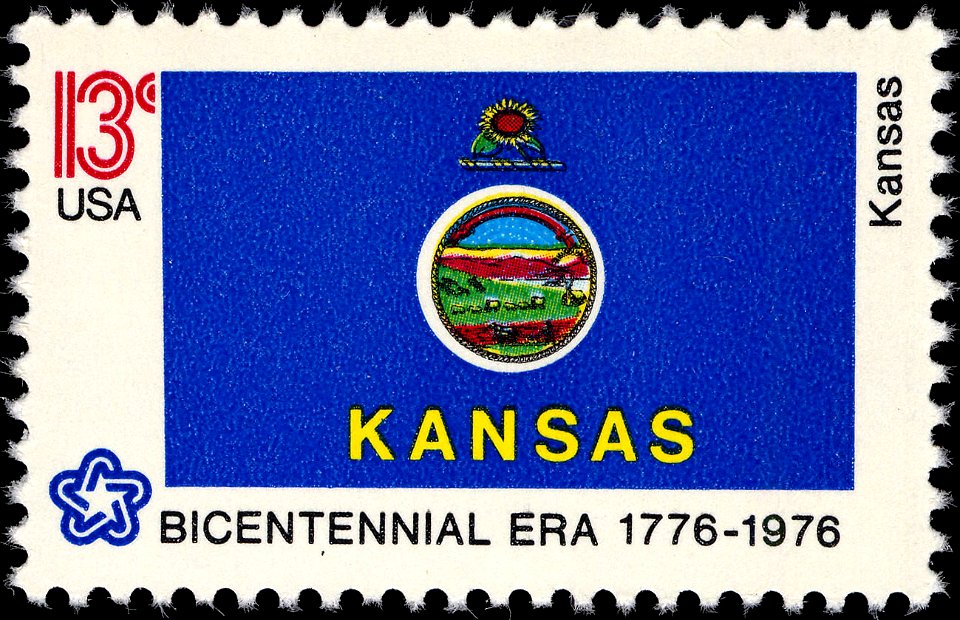 Kansas Bicentennial 13c 1976 issue