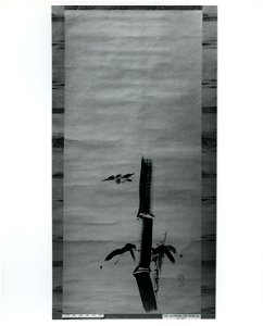 Kano Tan'yū - Sparrow and Bamboo - 14.76.35 - Metropolitan Museum of Art